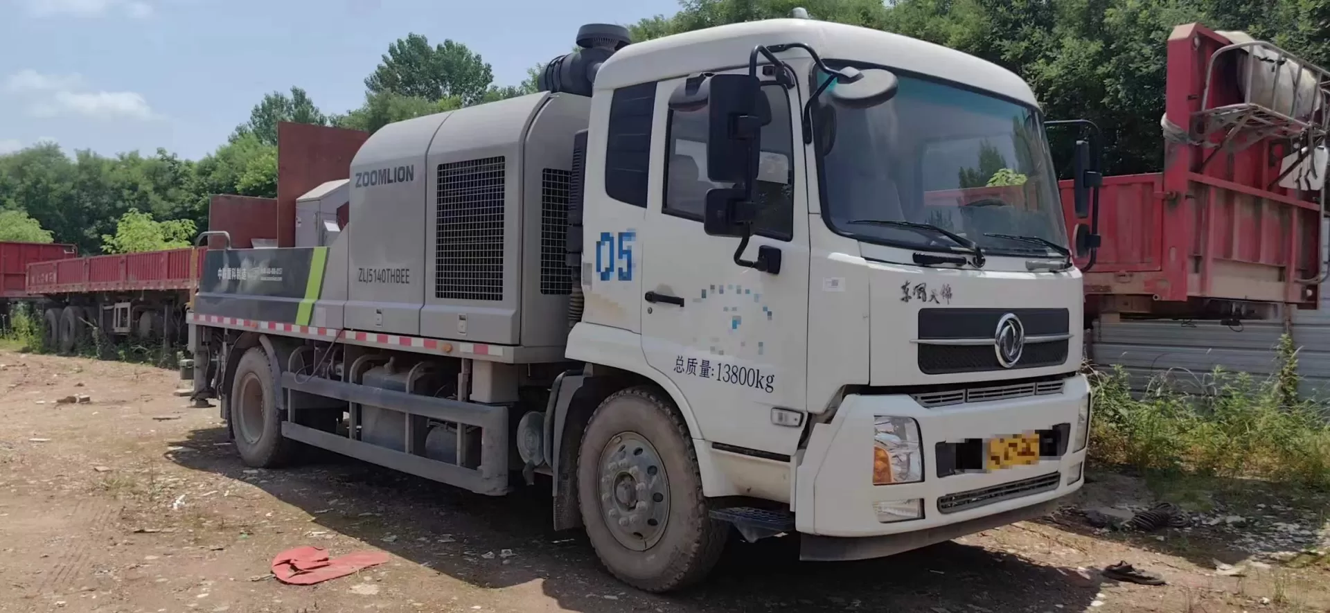 2021 مضخة خط zoomlion-dongfeng 10022