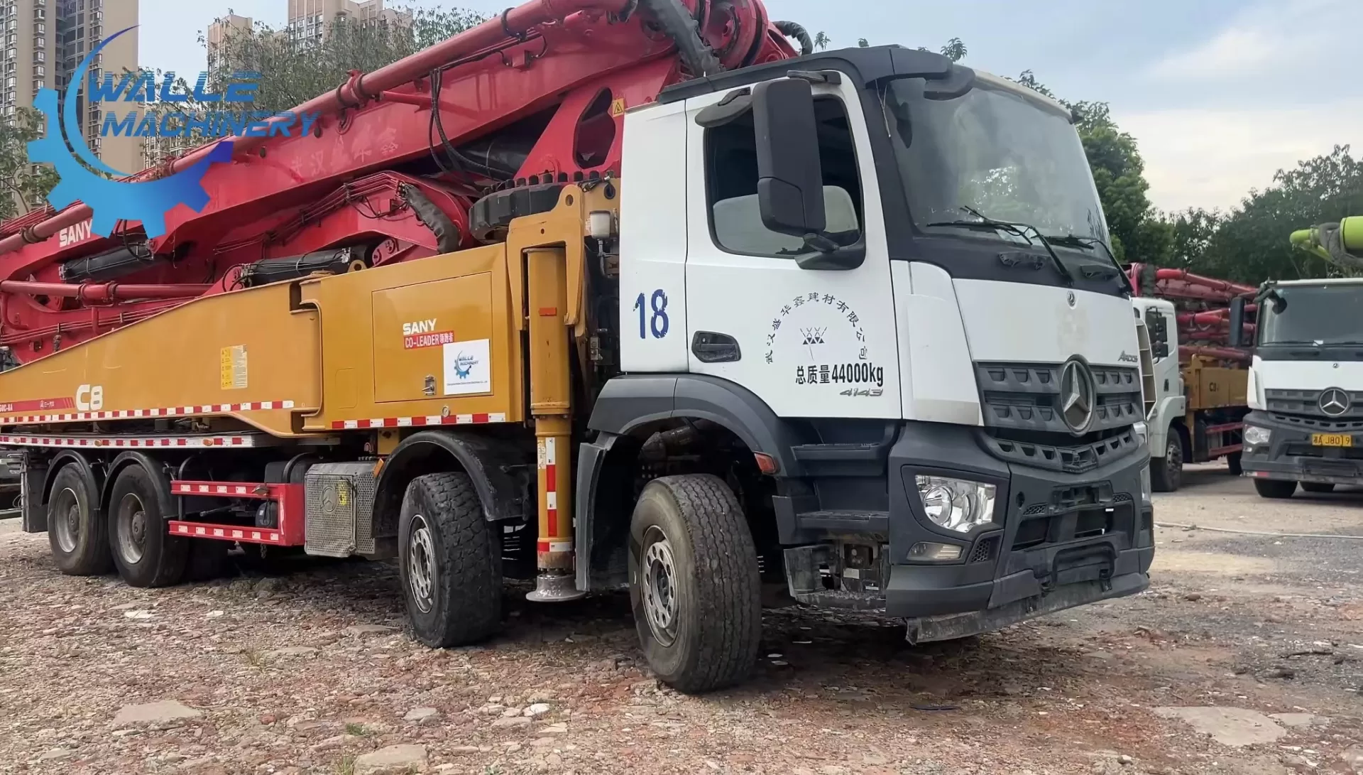 la introducción de la bomba de hormigón sany-benz 56m 2020