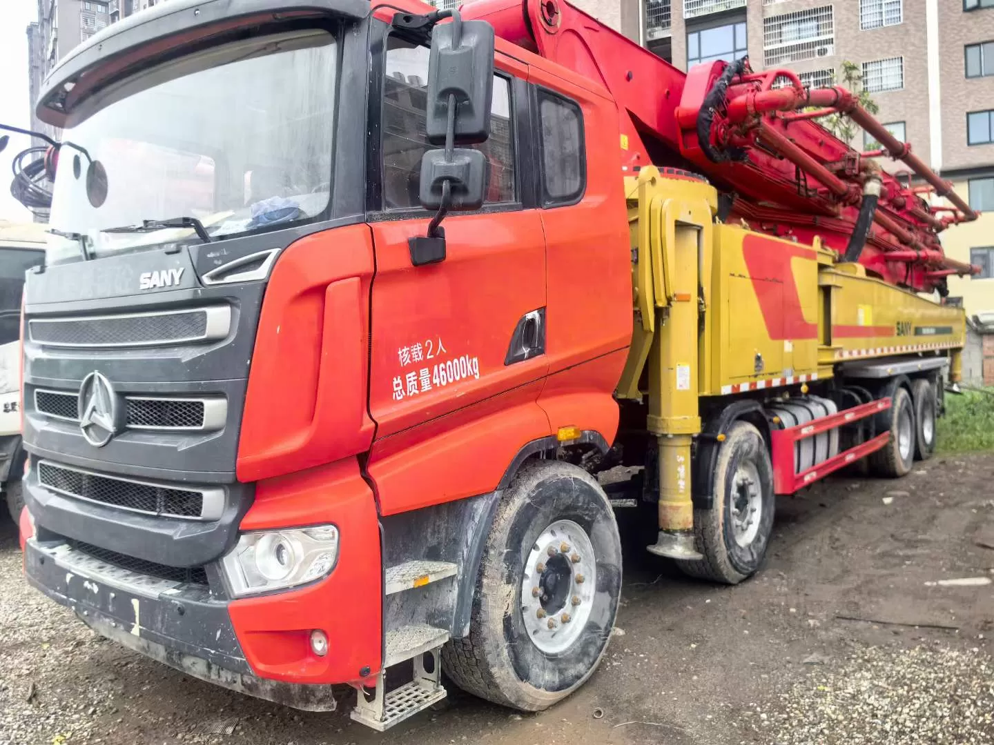 2021 Sany 60m truck mounted concrete pump