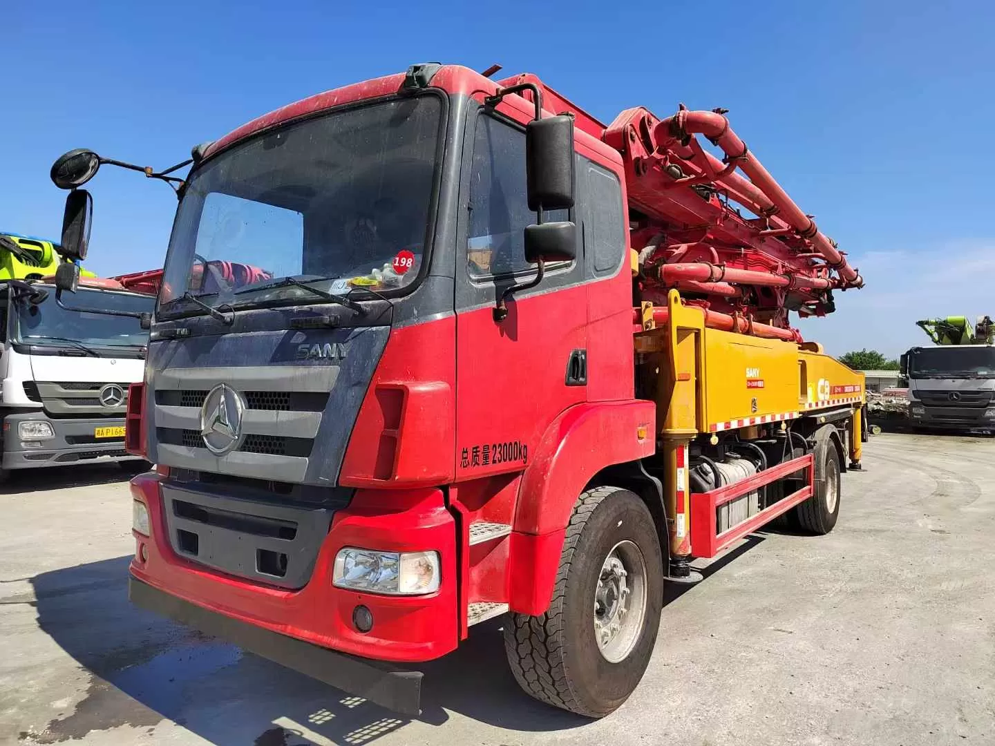 2021 Sany 37m truck mounted concrete pump