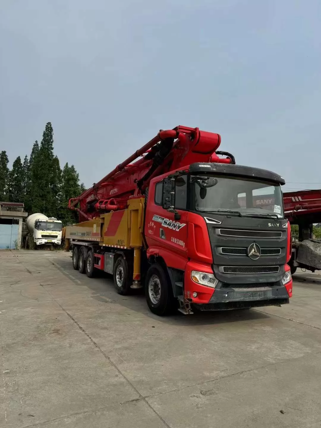 176K USD 2021 Sany 65m truck mounted concrete pump