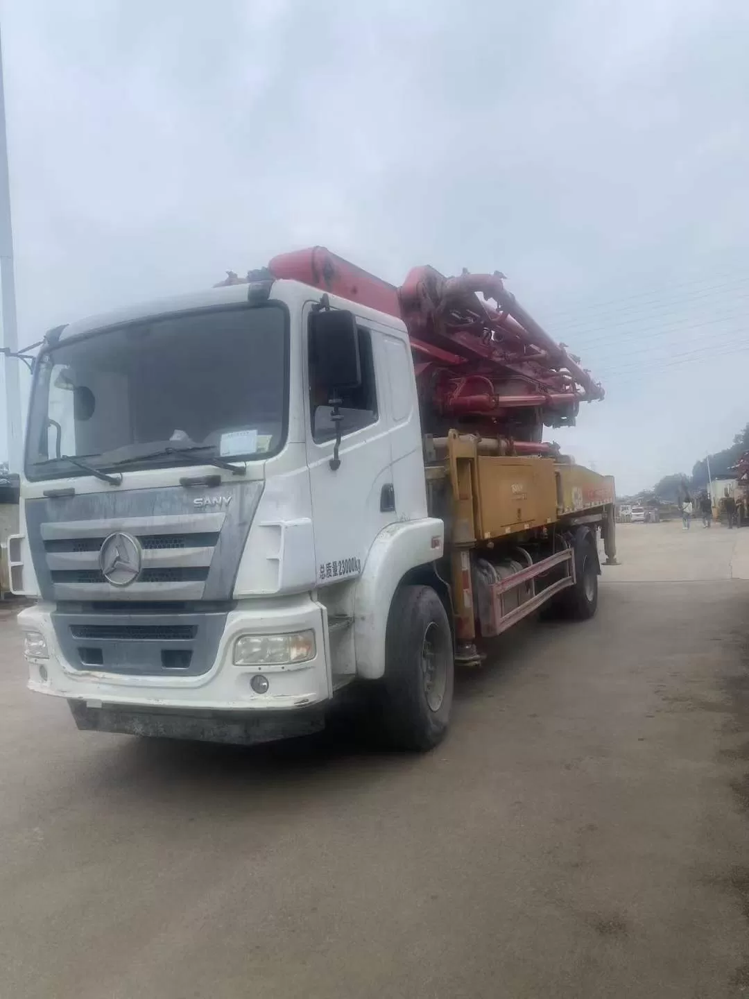 2019 Sany 37m truck mounted concrete pump