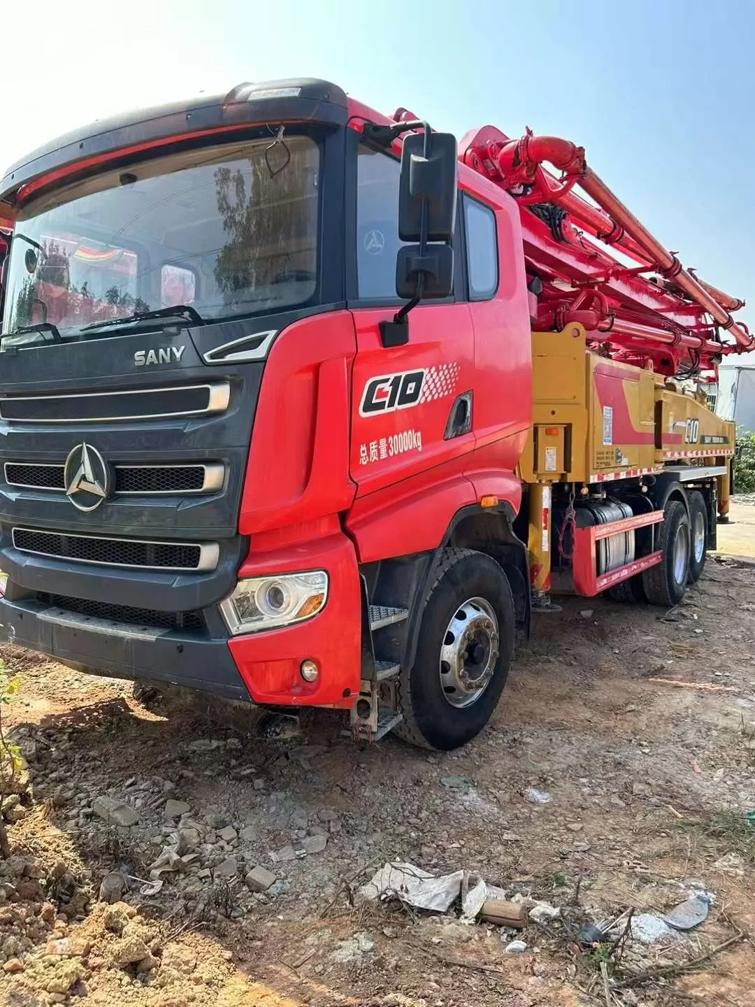 2021 Sany 43m truck mounted concrete pump