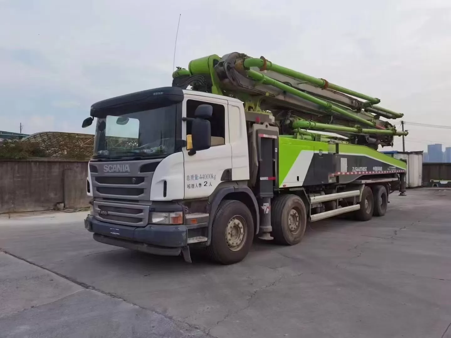 2018 Zoomlion-Scania 56m truck mounted concrete pump