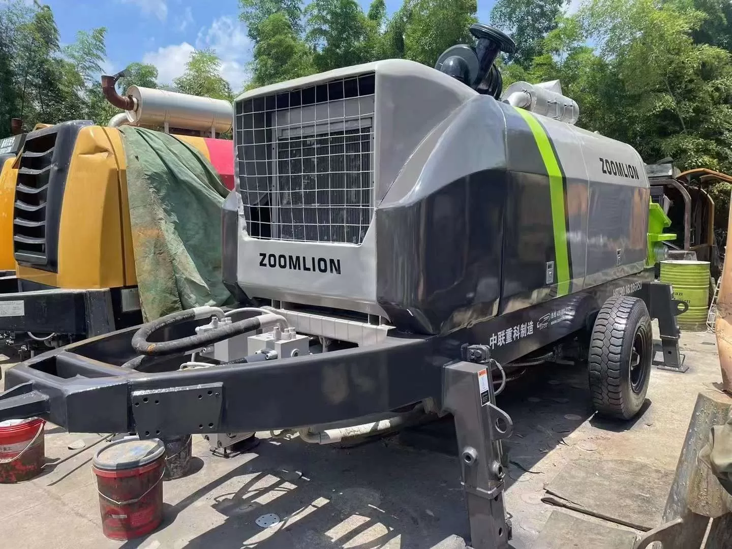 2020 Zoomlion 9018 trailer pump