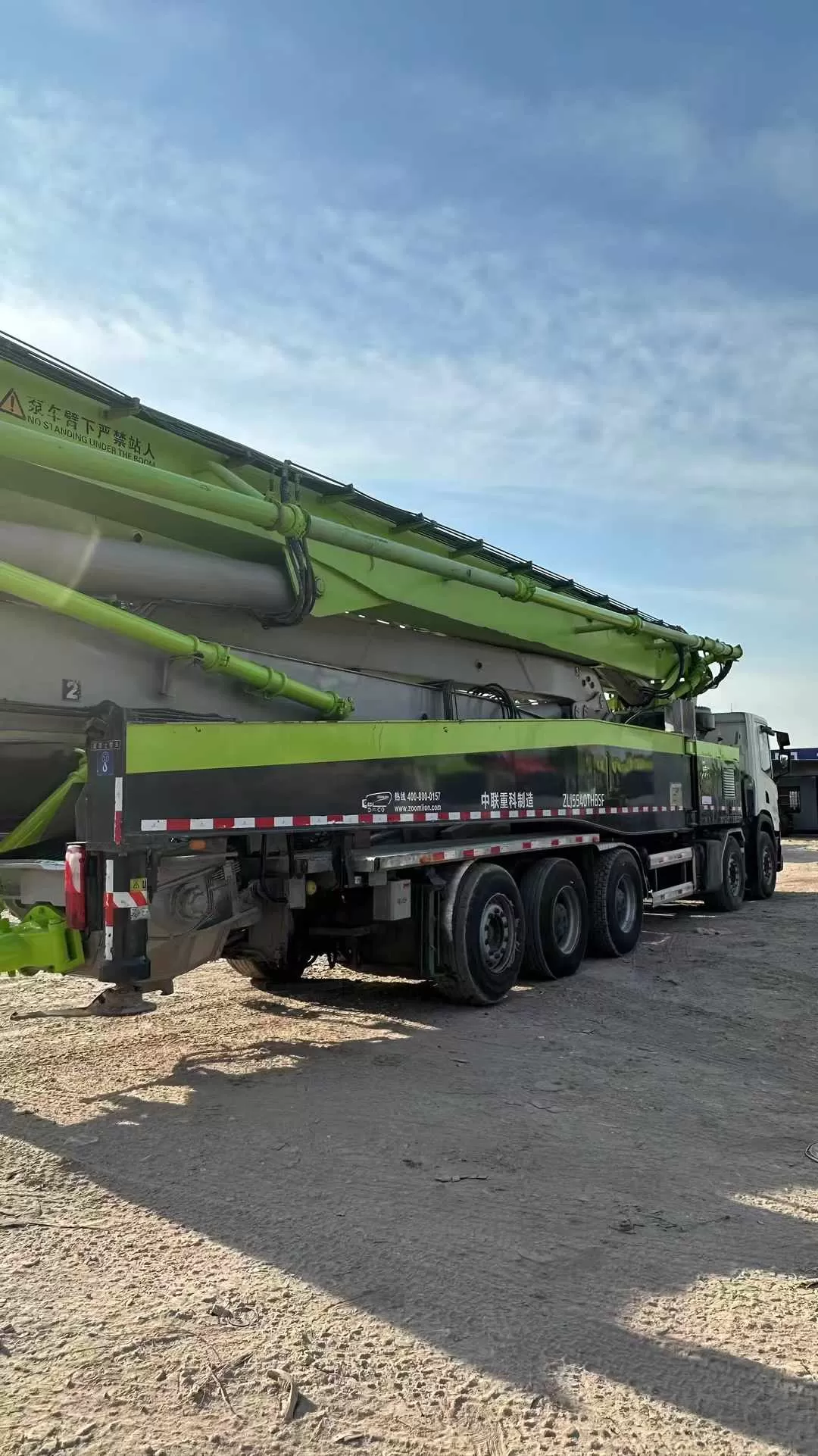 pompe à béton montée sur camion zoomlion-scania 67m 2021