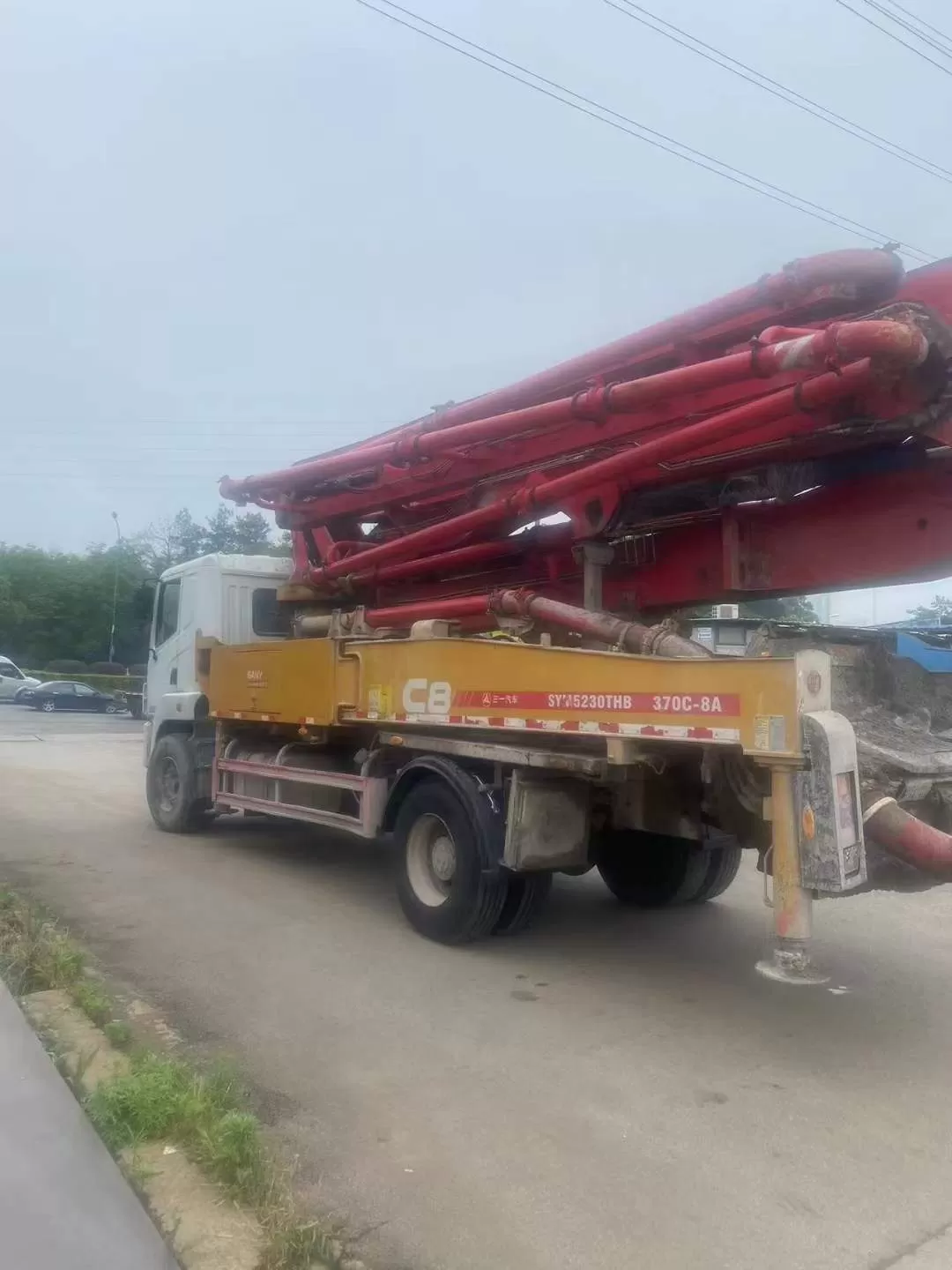 2019 Sany 37m truck mounted concrete pump