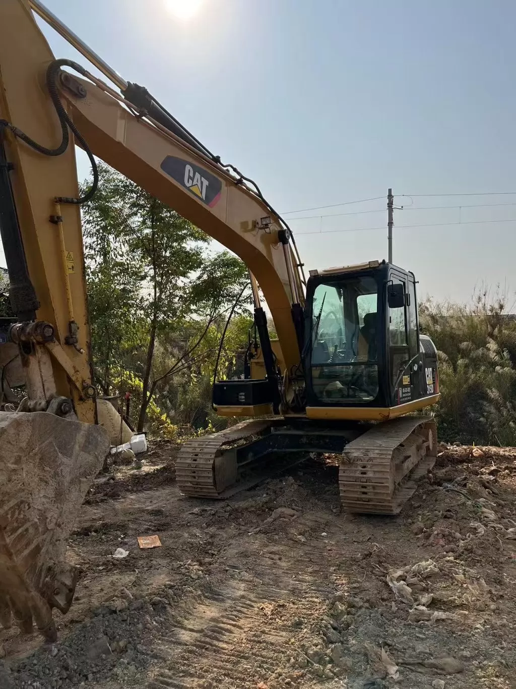 excavadora de orugas mediana cater 315d 2018