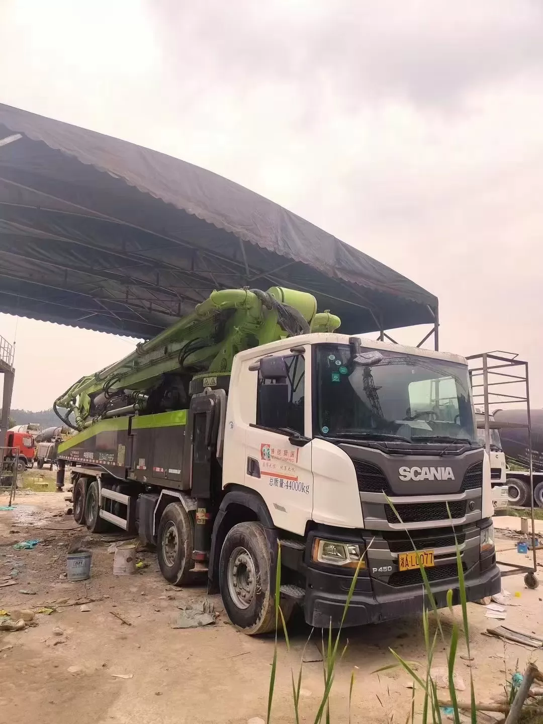 2020 Zoomlion-Scania 63m truck mounted concrete pump