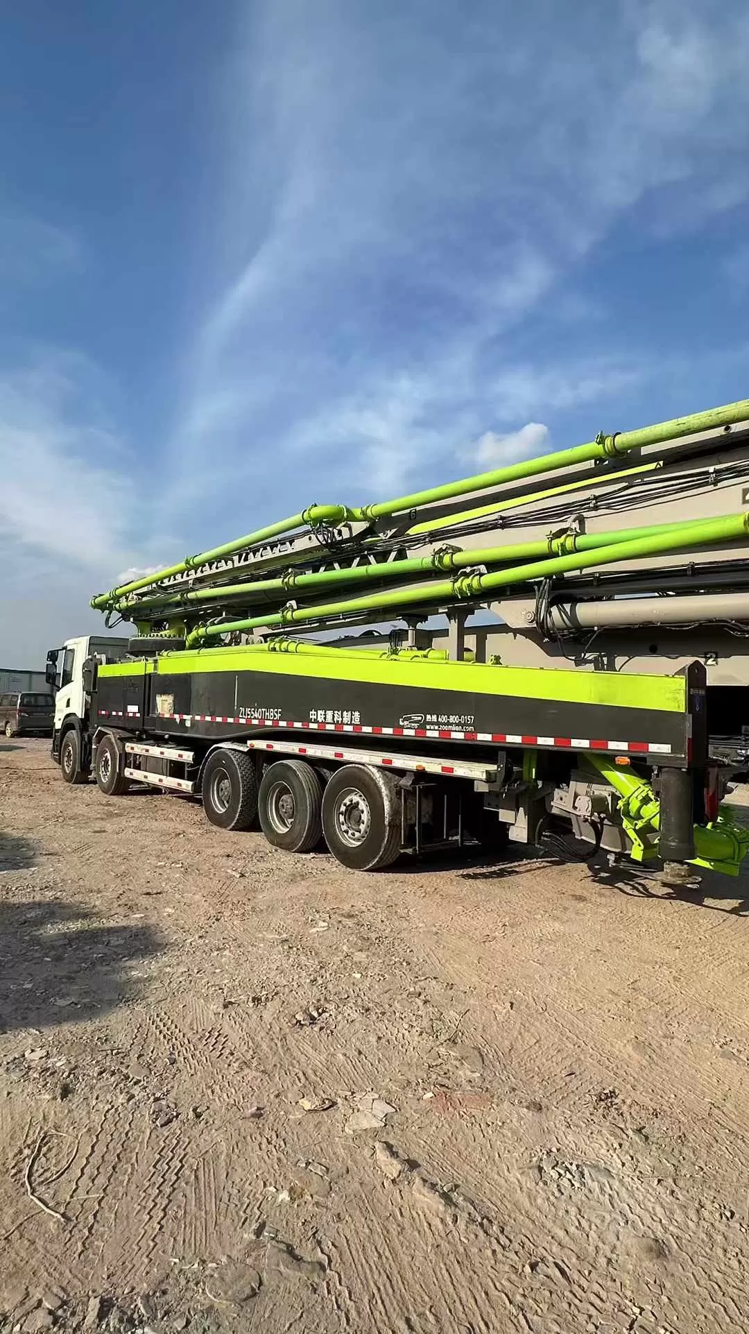 pompe à béton montée sur camion zoomlion-scania 67m 2021