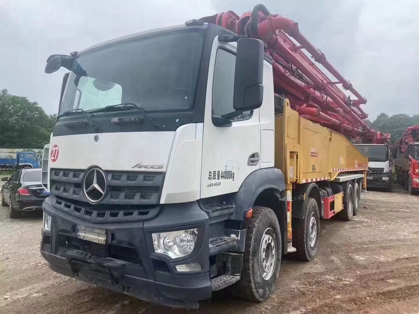 2020 Sany-Benz 56m truck mounted concrete pump