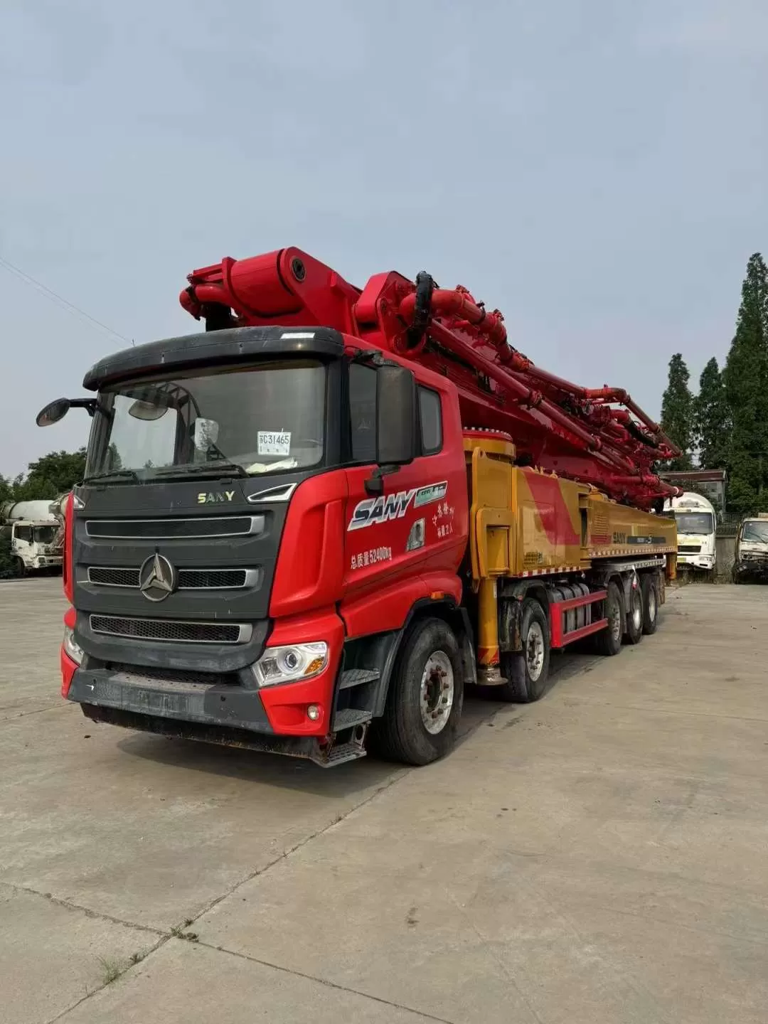 2021 Sany 65m truck mounted concrete pump