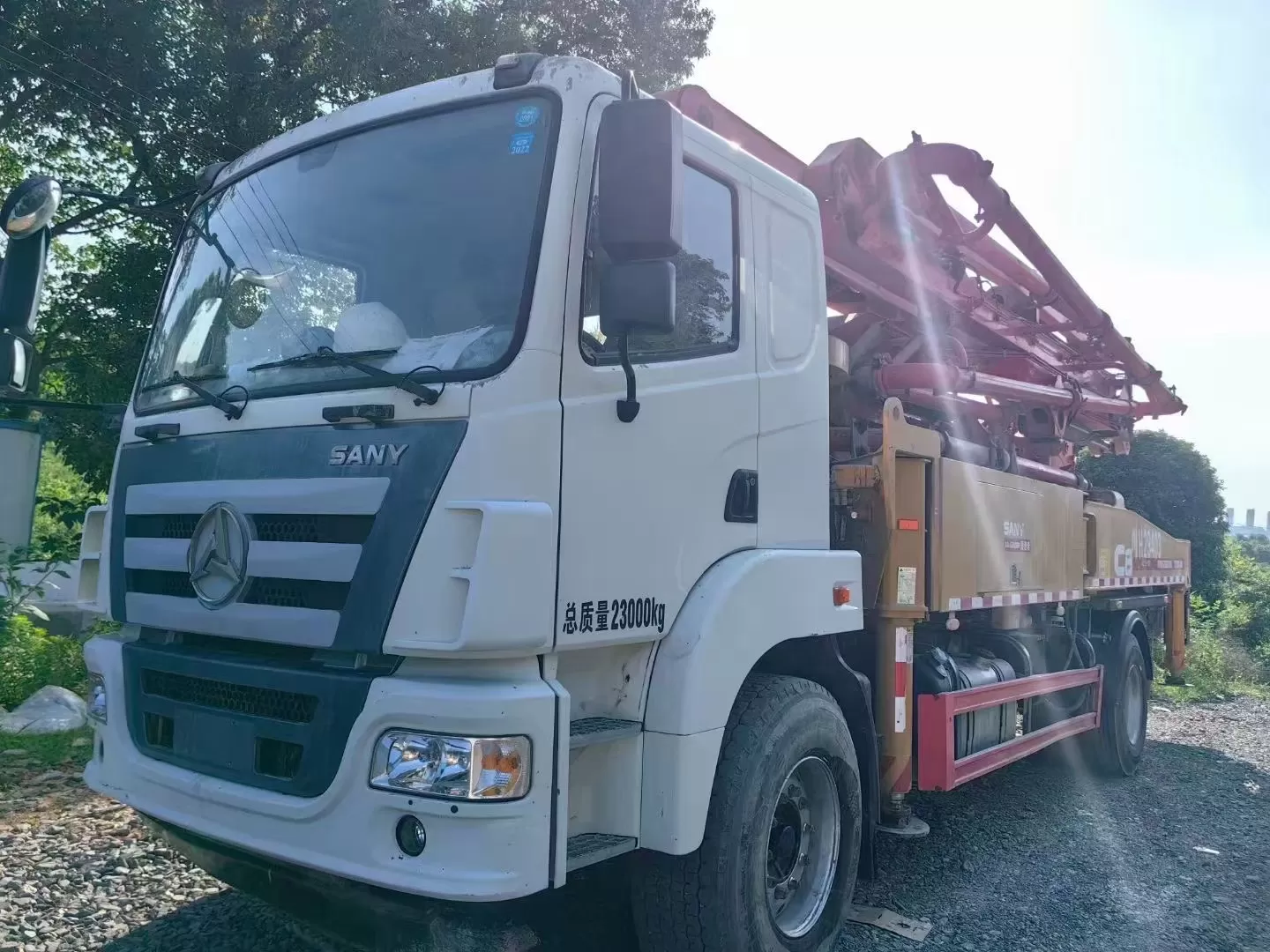 2020 Sany 37m truck mounted concrete pump