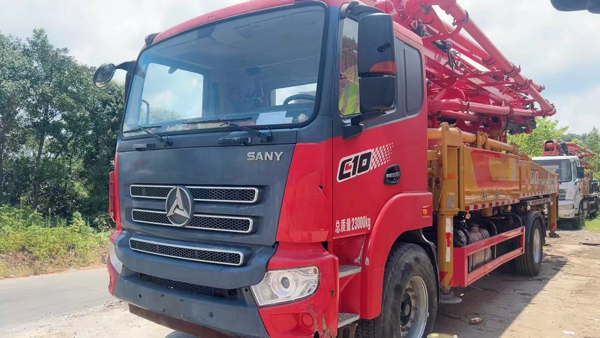 2021 Sany 39m truck mounted concrete pump