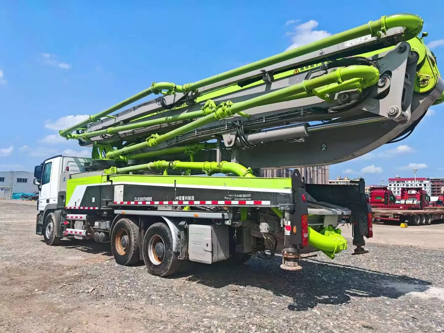 69K USD 2019 Zoomlion-Benz 49m truck mounted concrete pump
