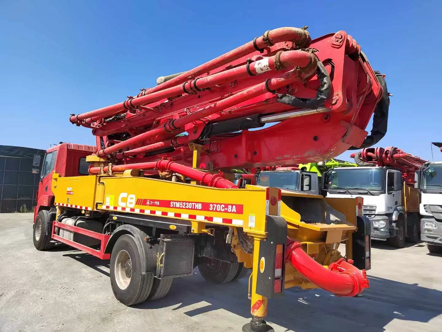 76K USD 2021 Sany 37m truck mounted concrete pump