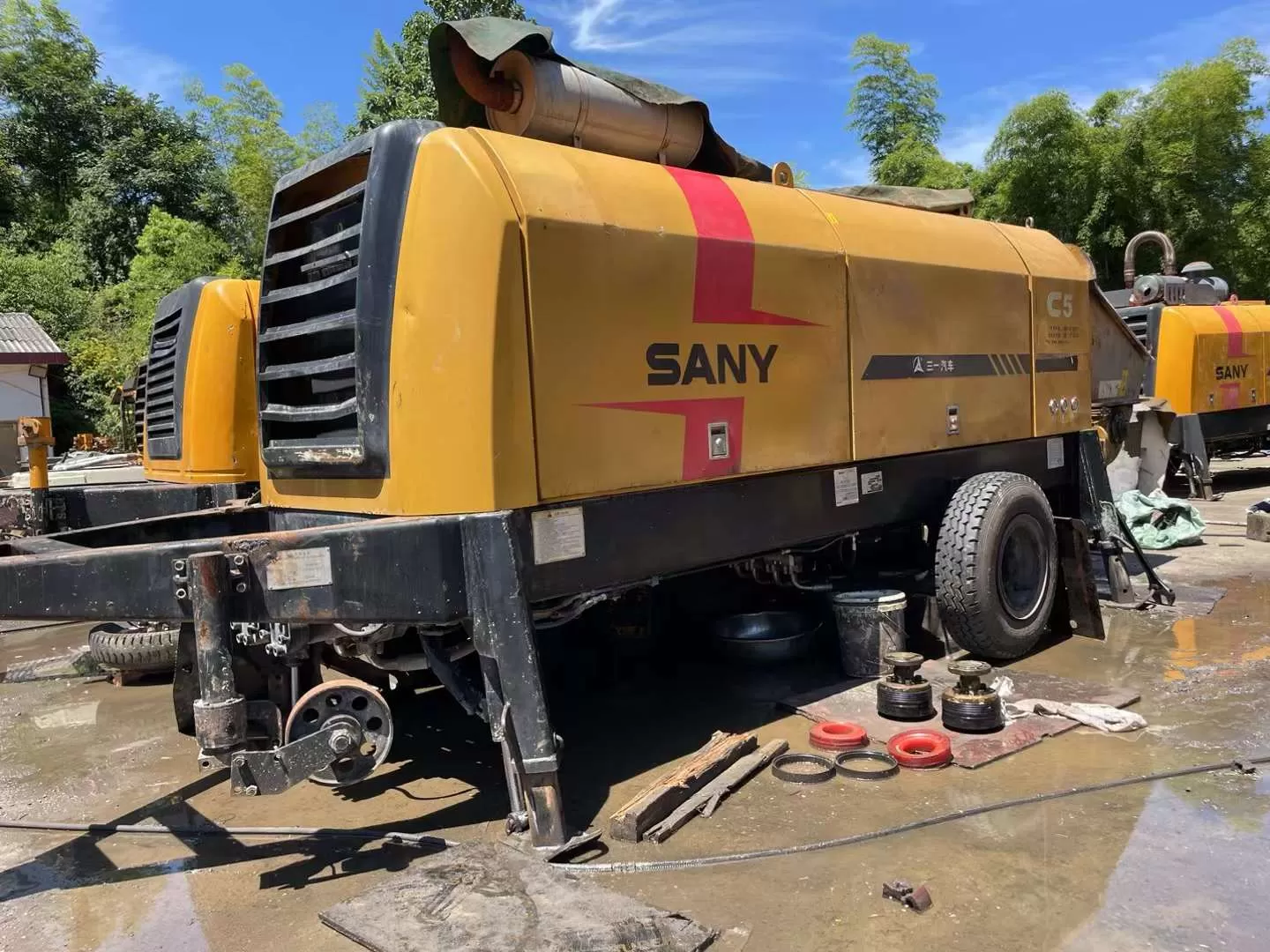 2018 Sany 8018  trailer pump